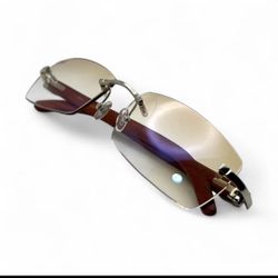 C Decor Woods- Silver Woods Sunglasses W/ Cart 1 Lenses (2010s)