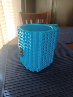 Build-on Brick 12oz Cup Blue