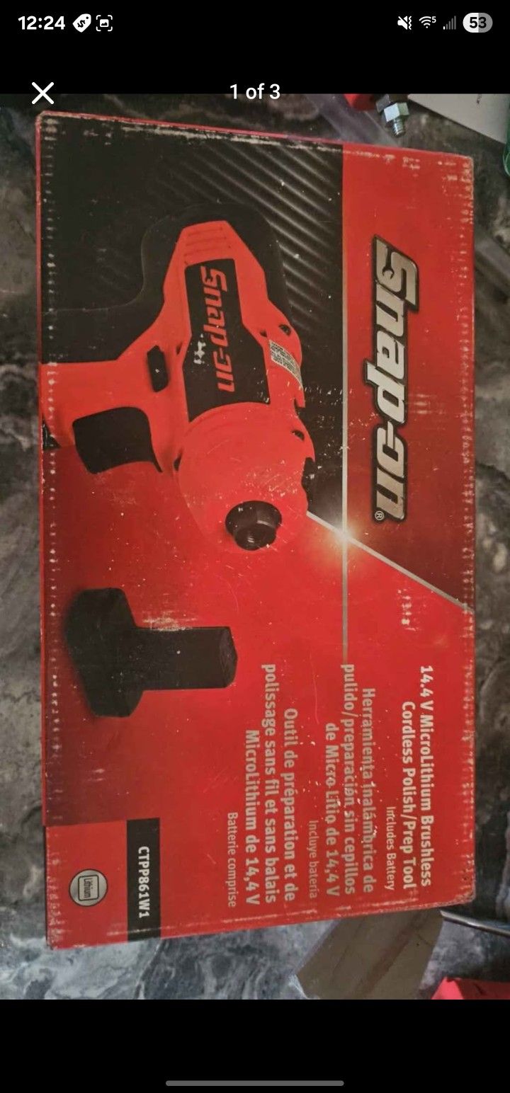 Snap On Polisher W/ Battery