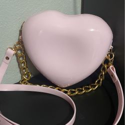 Heart Shape Pink Crossbody