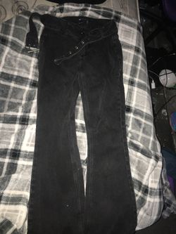 CISOS Black Buckle Belt Flare Jeans 26/32