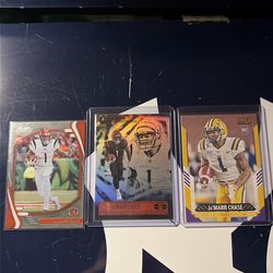 JAMAR CHASE ROOKIE 3 Card LOT