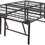 Foldable Queen Bed Frame with Storage, Foldable Metal Platform, Sturdy Steel, No Box Spring Needed, 14Inches High, EASY JUST UNFOLD Tool-Free Setup, Q