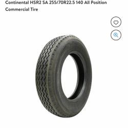 Brand New Tire Never On The Ground Continental HSR2 SA 255/70R22.5