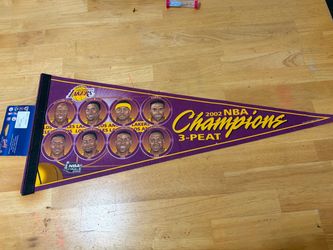 Lakers 3 peat pennant