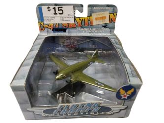 Flying Champs Collectibles C-47 Skytrain Model Plane W/stand Green Other Collectible
