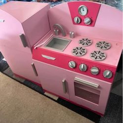 Pink Little Girls Kitchen Set $100 Firm Cash 