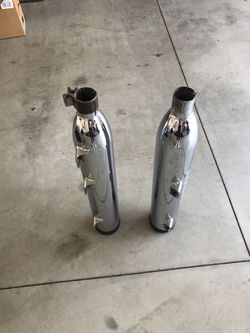 Motor cycle exhaust pipes . Free