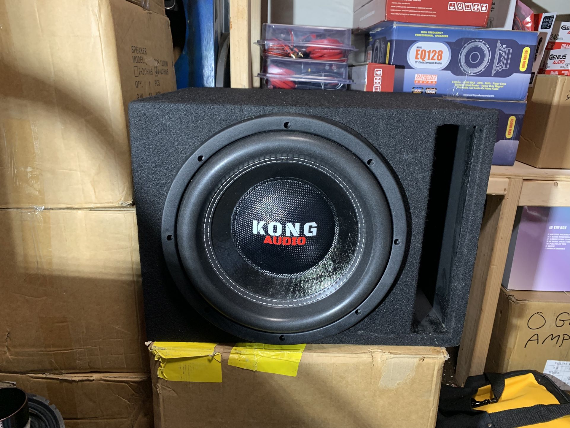 New 12” Kong Audio Subwoofer + Ported Enclosure 