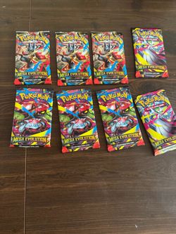 Pokémon Mega Evolution Booster Packs Lot of 8