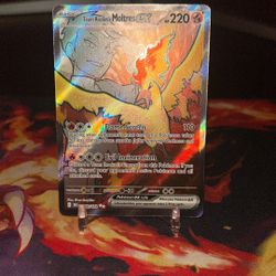 Pokemon Destined Rivals Full Art Moltres Ex 208/182 NM