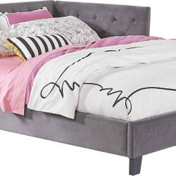 Kids Lucie Charcoal 3 Pc Full Corner Bed 