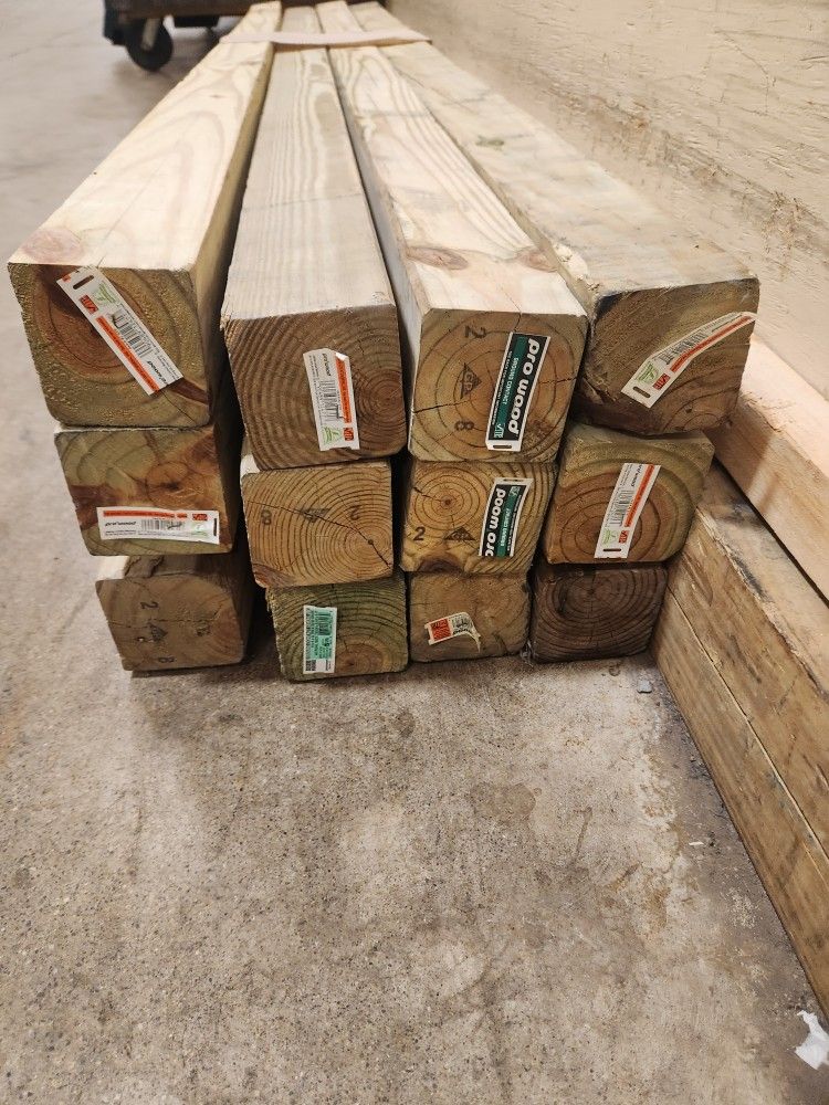 4×4×8 Lumber