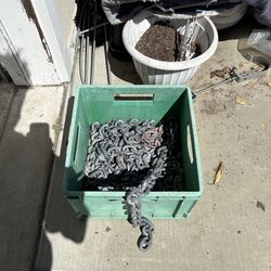 65 Feet of Heavy Duty 3/8 inch Galvanized Anchor Chain