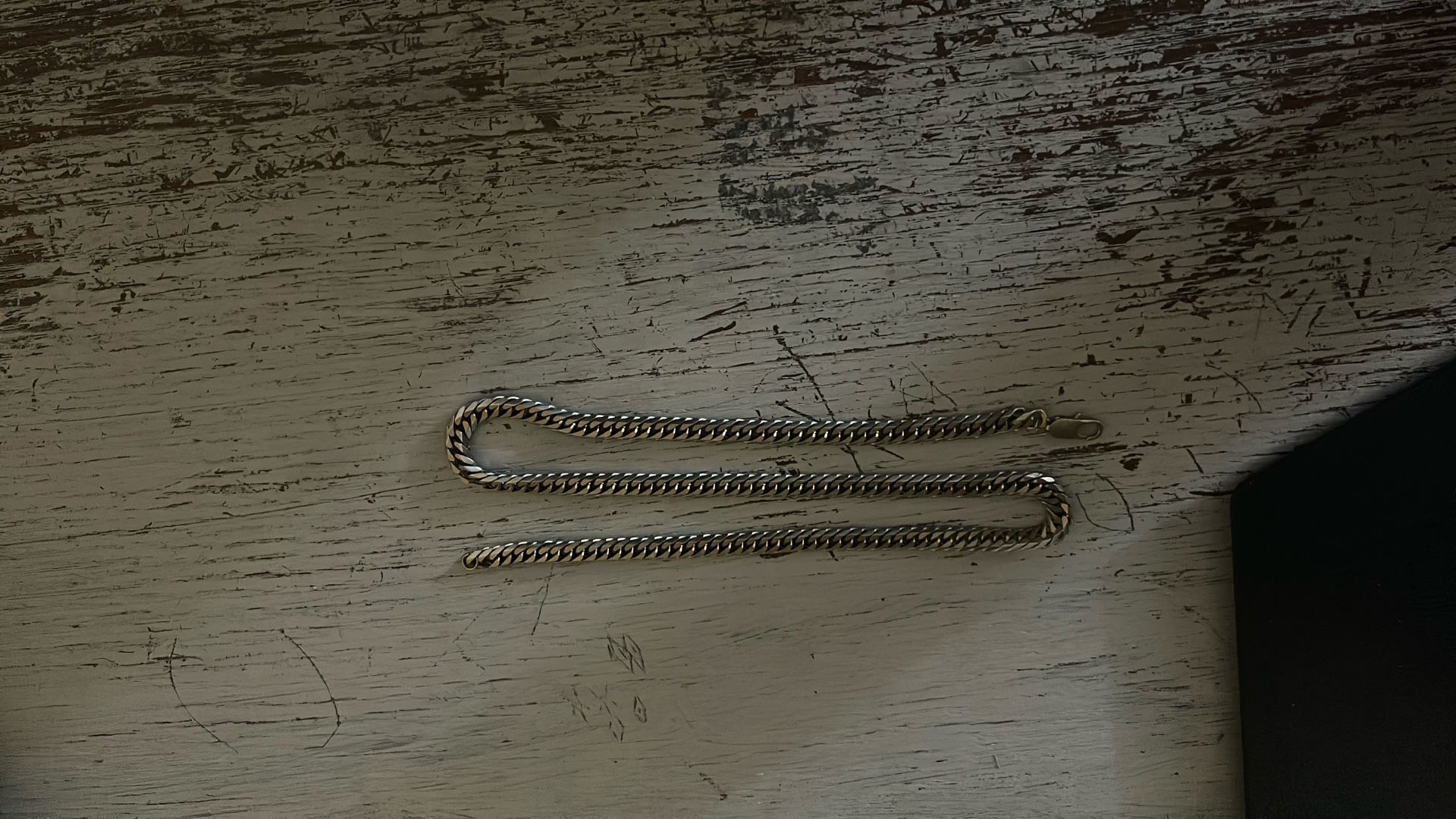 Gold and silver 23.5 inch chain