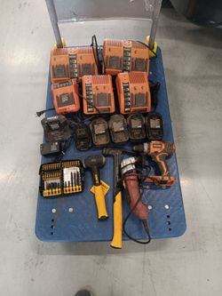 Tools for sale, mostly ridgid