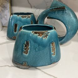 Vase Blue Porcelain