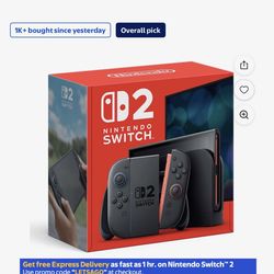 Nintendo 2 switch 2025 brand new