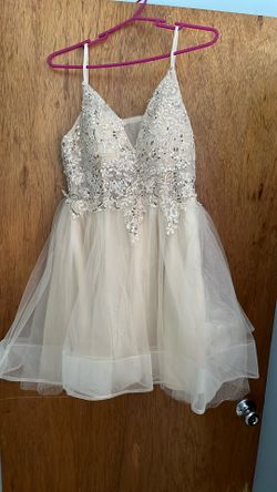 Champagne Homecoming/Formal Short Dress