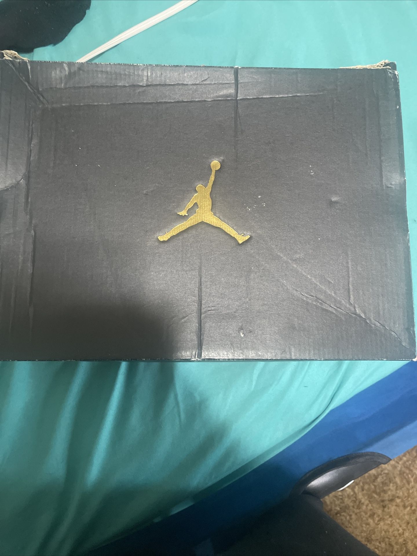 Air Jordan Black and Gold Shoe Box