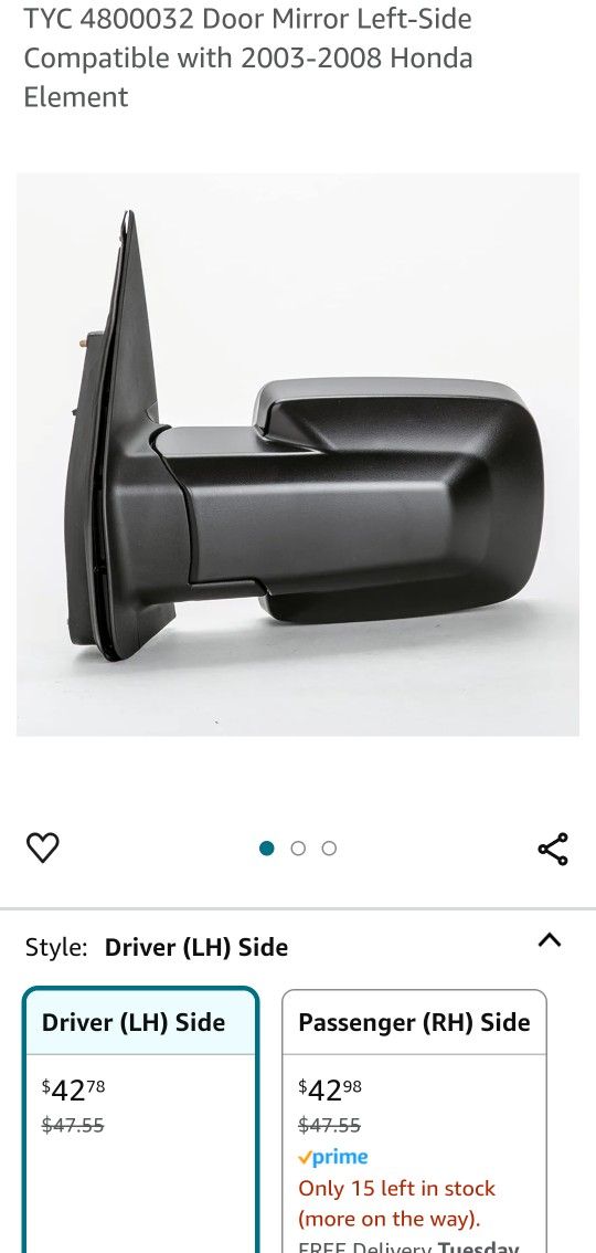 Honda Element Mirror
