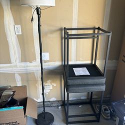 Bar Stools And A Lamp