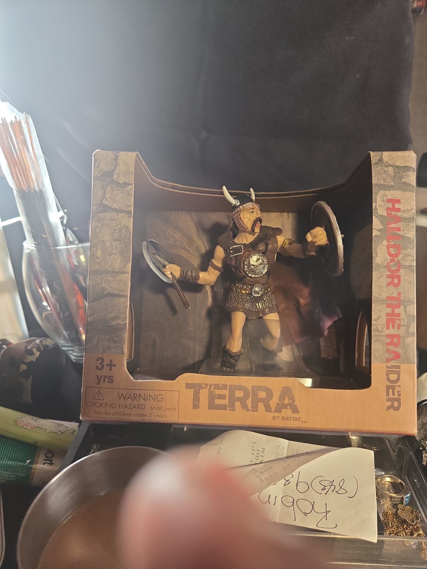 Terra by Battat Halldor the Raider Viking Warrior action figure in its original packaging.Size and Scale: The figure stands approximately 5 to 5.5 inc