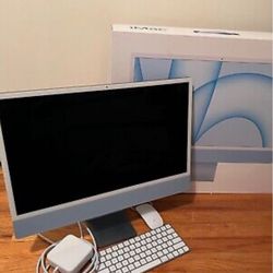 Blue iMac  24”  M1 Super Slim 