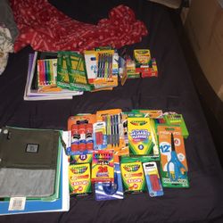 2 Different Packs Of School Supplies 