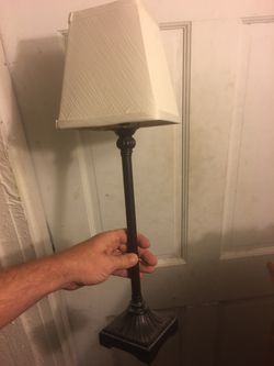 Desk lamp or end table lamp $15