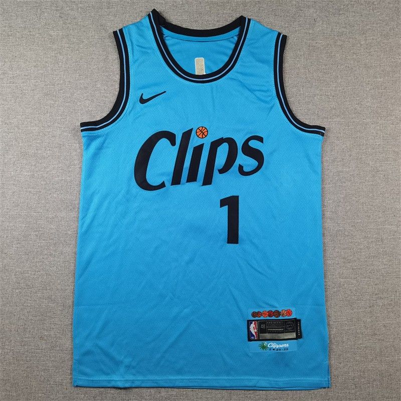 
Los Angeles Clippers James Harden NO.1 swingman jerseys S-2XL city version
