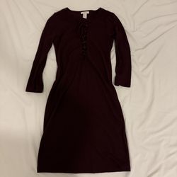 Burgundy Dress Size S