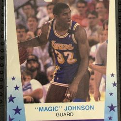 1989-90 Fleer Magic Johnson Stickers #5 Los Angeles Lakers