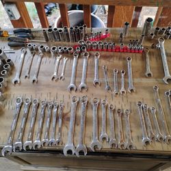 Wrenches And Sockets Random Variety And Sizes 