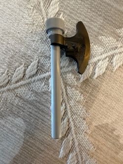 LEGO Pearl Dark Gray Viking Axe Head 53705 Light Bluish Gray Handle As Is Lot