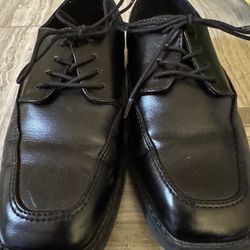 Size 3 Big Kids/Youth-Boys Black Dress up Shoes, London brand