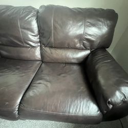 Reclining Leather Loveseat
