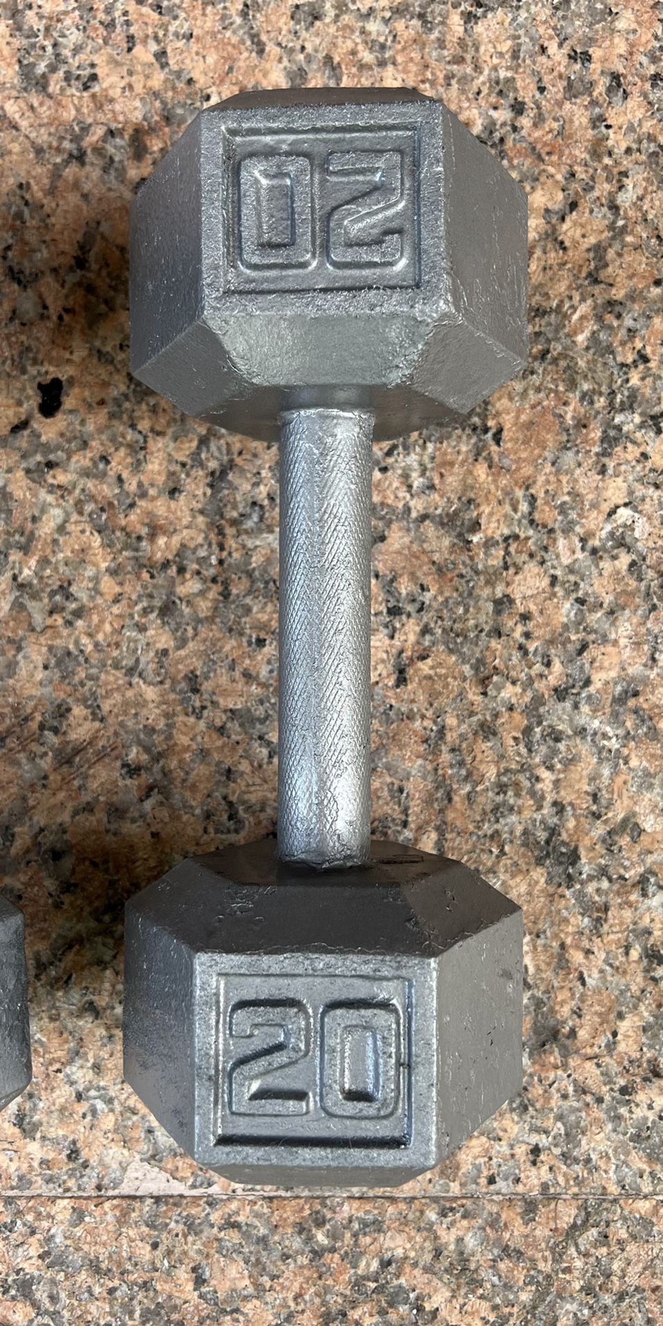 20 lbs Hex  Cast Iron Dumbbell