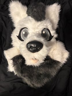 Wolf Furry Costume Head Worn Once!