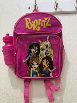 Deadstock Pink Bratz backpack with four cartoon girls graphic