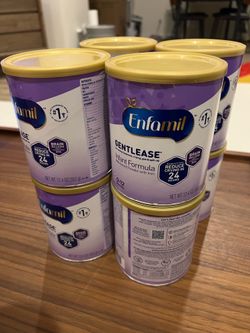 Enfamil Gentlease Infant Formula – 8 Cans (12.4 oz) | New & Sealed
