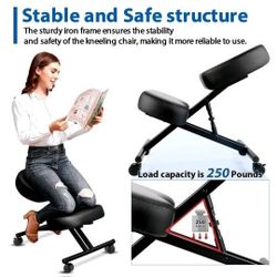 NEW Kneeling Chair Ergonomic for Office, Adjustable Stool for Home and Office