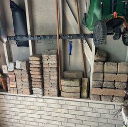 Pavers, Stone Edging, some Bricks.  Approximately 60 units total.