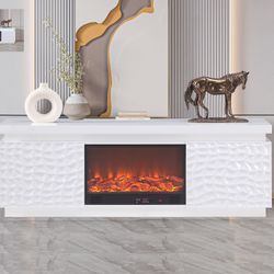 Tv Stand With Fireplace. Soporte De TV Con Chimenea ELÉCTRICA. Special Offer ‼️ ✅️. Ask For Price ‼️ ➡️ 