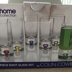 New 6pc shot glasses by Colin Cowie home collection made in Poland
