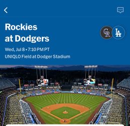 Colorado Rockies at Los Angeles Dodgers wed, July 8th