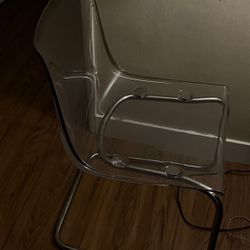 Clear Acrylic Chair – Modern Desk/Vanity – $15 Today