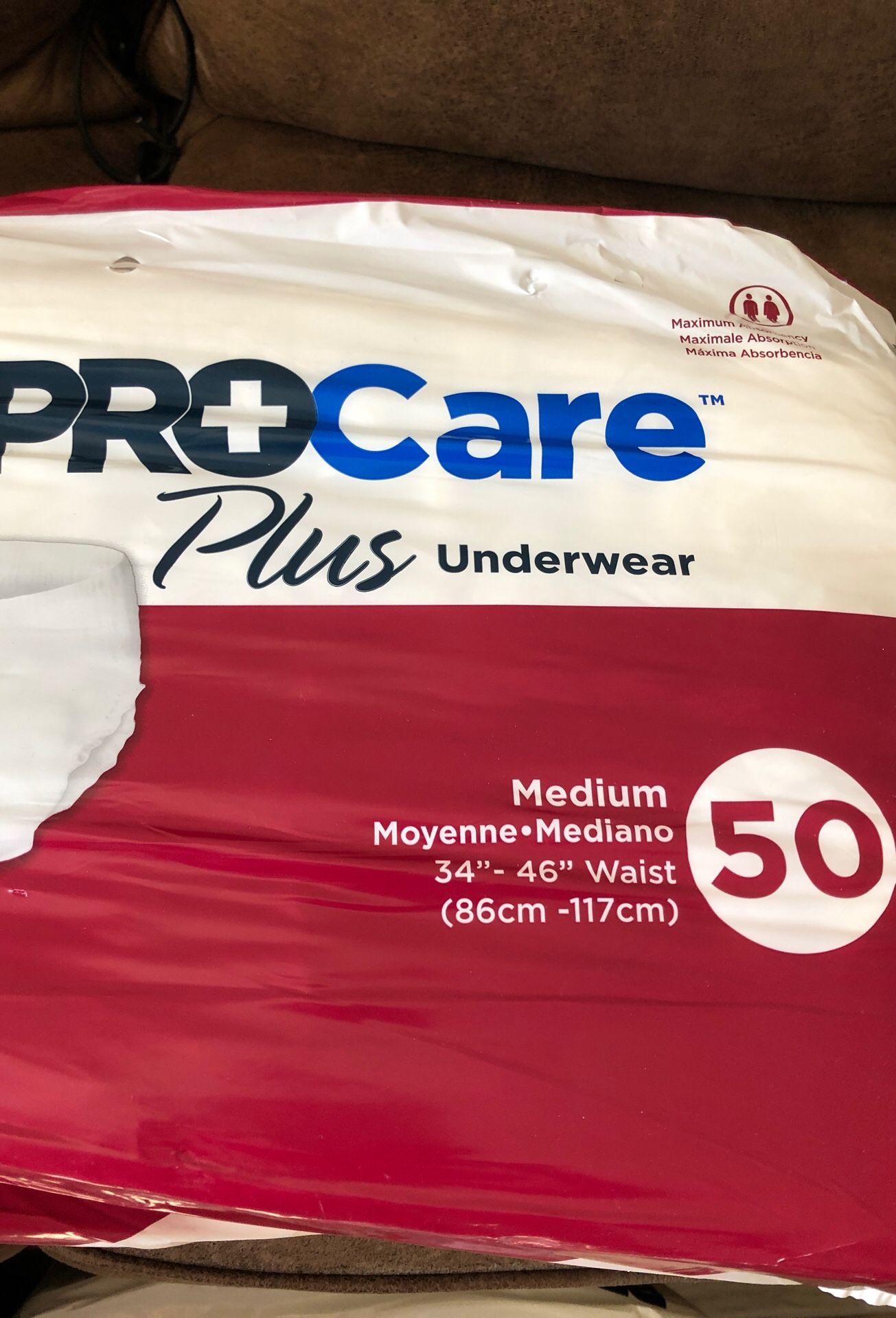 ProCare Plus underwear (6pks) $15 each