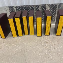 National Geographic magazines in book bound covers- six to each bookcase  Collection of National Geographic magazines in hardcover. 