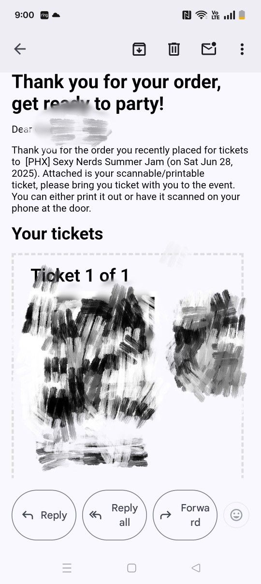 Sexy Nerds Rave Ticket
